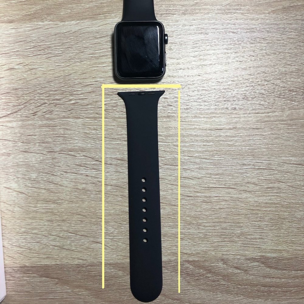 Apple Watch M/L Black Sport Band